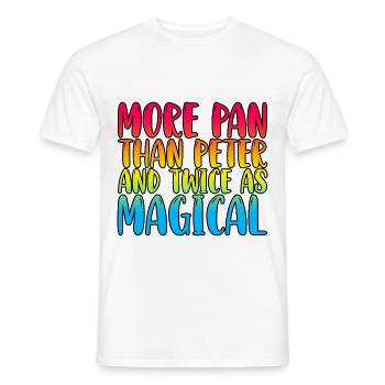 More Pan Than Peter And Twice As Magical - Männer T-Shirt - Weiß - Vorne - AI Model Male 178 dark (178cm)