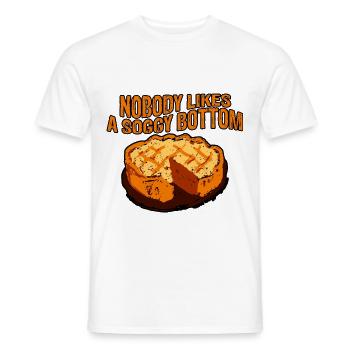 Nobody Likes A Soggy Bottom 3 - Men's T-Shirt - white - Front - AI Model Male 178 dark (178cm)