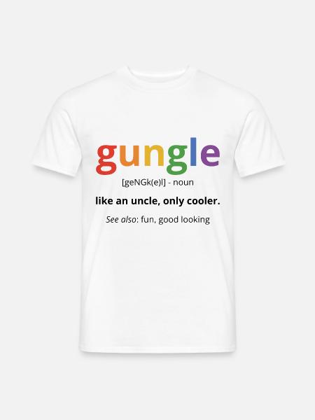Guncle Like An Uncle Only Cooler Gay Pride Lesbian - Männer T-Shirt - Weiß