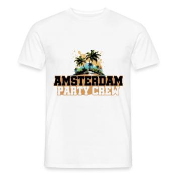 Vacances de l’équipage de fête à Amsterdam - T-shirt homme - blanc - Devant - AI Model Male 178 dark (178cm)