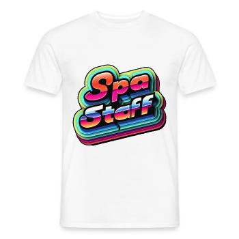 Spa Staff 8 - Men's T-Shirt - white - Front - AI Model Male 178 dark (178cm)