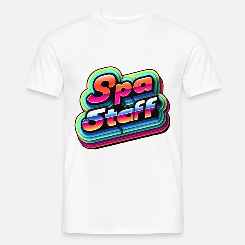 Spa Staff 8 - Männer T-Shirt - Weiß