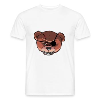 Horror Teddy gruselig Monster Zombie Bär Pirat - Männer T-Shirt - Weiß - Vorne - AI Model Male 178 dark (178cm)