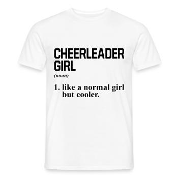 Cheerleading Girl Noun Defintion Cheerleader Cheer - Männer T-Shirt - Weiß - Vorne - AI Model Male 178 dark (178cm)