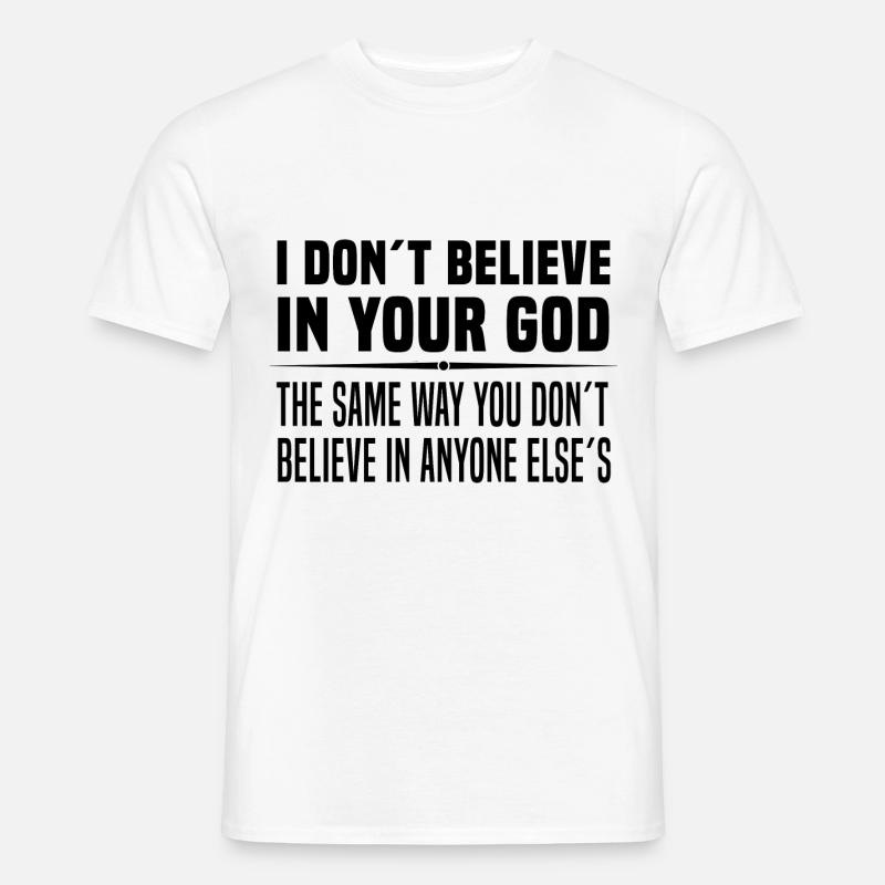 Atheismus - Männer T-Shirt - Weiß