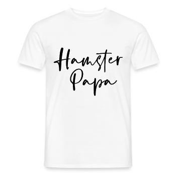 Hamster Papa Animal Lover Pet Owner Rodents Hamste - Männer T-Shirt - Weiß - Vorne - AI Model Male 178 dark (178cm)