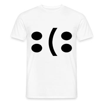 Motivation Du entscheidest Glücklich oder Traurig - Männer T-Shirt - Weiß - Vorne - AI Model Male 178 dark (178cm)