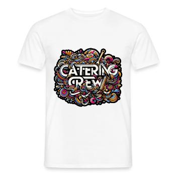 Catering Crew 7 - Männer T-Shirt - Weiß - Vorne - AI Model Male 178 dark (178cm)