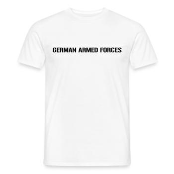 Forces armées allemandes - T-shirt homme - blanc - Devant - AI Model Male 178 dark (178cm)