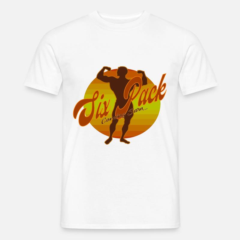 Six Pack Coming Soon 25 - Männer T-Shirt - Weiß