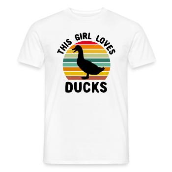 Duck Quitsche Duck Erpel Duck Yellow Rubber Duck - Men's T-Shirt - white - Front - AI Model Male 178 dark (178cm)