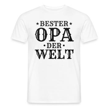 Opa Großvater Bester Opa der Welt Bester Opa - Männer T-Shirt - Weiß - Vorne - AI Model Male 178 dark (178cm)