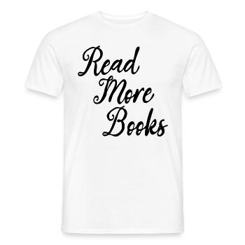 Livres de littérature Livres de bibliothèque pédagogique - T-shirt homme - blanc - Devant - AI Model Male 178 dark (178cm)