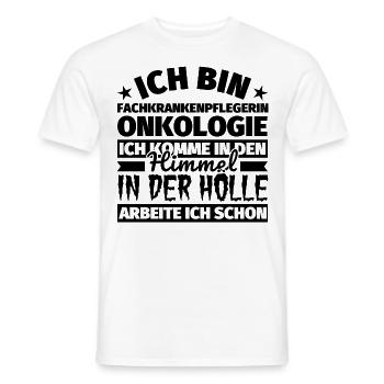 Fachkrankenpflegerin Onkologie Geschenk lustig Him - Männer T-Shirt - Weiß - Vorne - AI Model Male 178 dark (178cm)