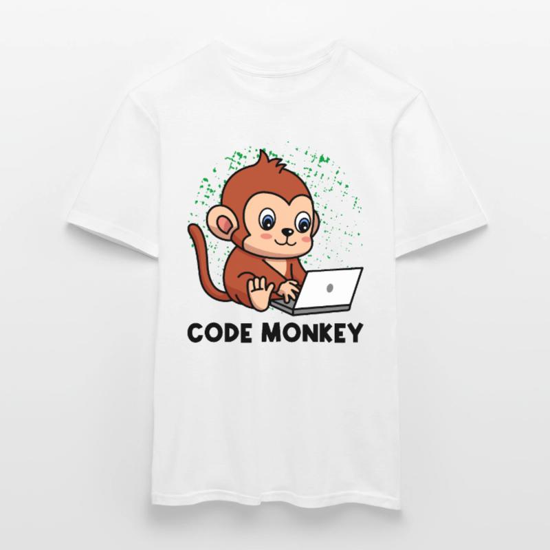 Code Monkey Programming Coder Computer Geek Develo Männer T-Shirt