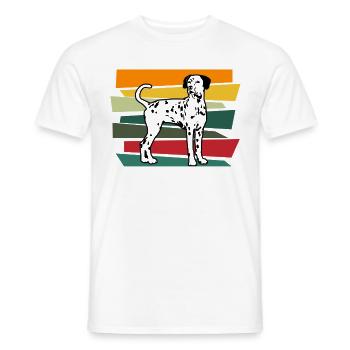 Dalmatian Dog GiftFor Dalmatian Owners - Men's T-Shirt - white - Front - AI Model Male 178 dark (178cm)