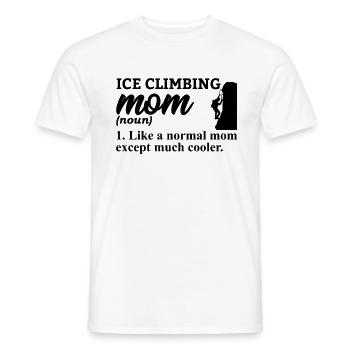Grimpeurs sur glace Athlètes d’escalade sur glace Escalade sur glace - T-shirt homme - blanc - Devant - AI Model Male 178 dark (178cm)