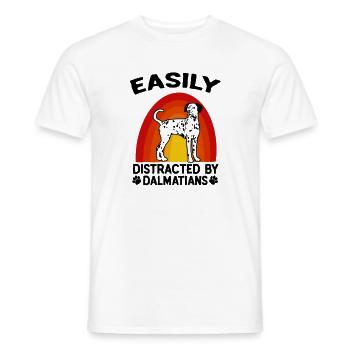 Dalmatian Dog GiftFor Dalmatian Owners - Men's T-Shirt - white - Front - AI Model Male 178 dark (178cm)