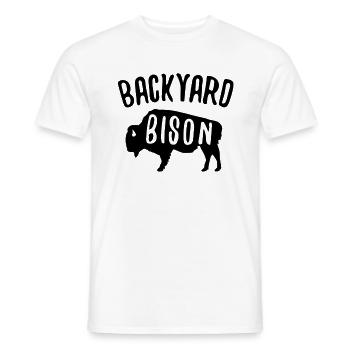 Bison Buffalo Water Buffalo National Park - Men's T-Shirt - white - Front - AI Model Male 178 dark (178cm)