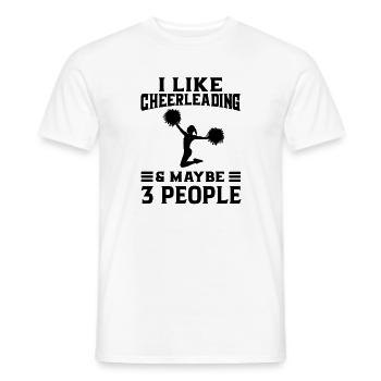 Cheerleading Cheerleader Gift - Men's T-Shirt - white - Front - AI Model Male 178 dark (178cm)