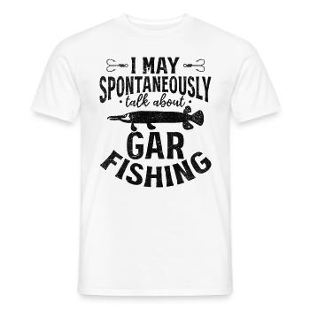 Ich kann spontan über Garfishing Garfishing - Männer T-Shirt - Weiß - Vorne - AI Model Male 178 dark (178cm)