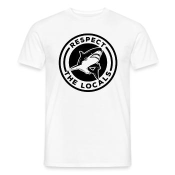 Requin Grand Requin Blanc Requin Mégalodon Requin Marteau Requin - T-shirt homme - blanc - Devant - AI Model Male 178 dark (178cm)