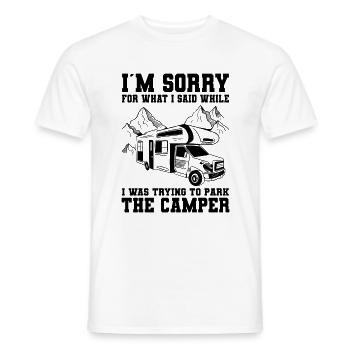 Camper - Männer T-Shirt - Weiß - Vorne - AI Model Male 178 dark (178cm)