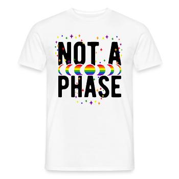 Not A Phase Gay Bisexual Pride Rainbow Lgbtq Diver - Männer T-Shirt - Weiß - Vorne - AI Model Male 178 dark (178cm)