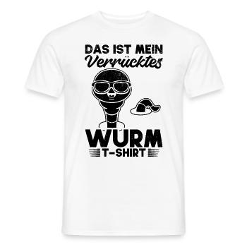 Das Ist Mein Verrücktes Wurm T-Shirt Wurm Cooler - Männer T-Shirt - Weiß - Vorne - AI Model Male 178 dark (178cm)
