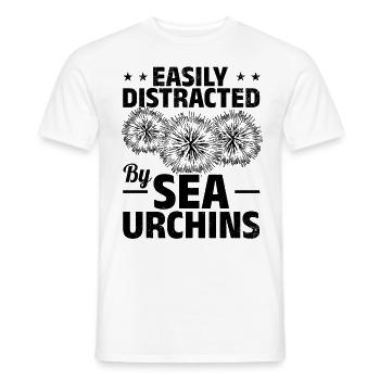 Sea urchin lovers Sea animal easily from sea urchins - Men's T-Shirt - white - Front - AI Model Male 178 dark (178cm)