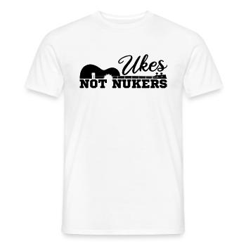 Ukulele Hawaii Uke Guitar Music Hawaiian Gift - Men's T-Shirt - white - Front - AI Model Male 178 dark (178cm)