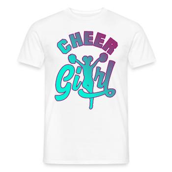 Cheer Girl Cheerleading Cheerleader Cheerdance Gym - Männer T-Shirt - Weiß - Vorne - AI Model Male 178 dark (178cm)