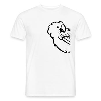 Perroquet Oiseau Perroquet Perruche Oiseau - T-shirt homme - blanc - Devant - AI Model Male 178 dark (178cm)