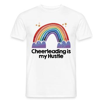 Cheerleading Is My Hustle Cheerleader Gymnast Chee - Männer T-Shirt - Weiß - Vorne - AI Model Male 178 dark (178cm)