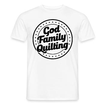 God Family Quilting Knitting Crocheting Sewing Bal - Männer T-Shirt - Weiß - Vorne - AI Model Male 178 dark (178cm)