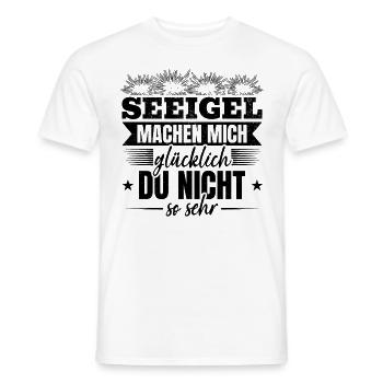 Seeigel machen mich glücklich Du nicht so sehr - Männer T-Shirt - Weiß - Vorne - AI Model Male 178 dark (178cm)
