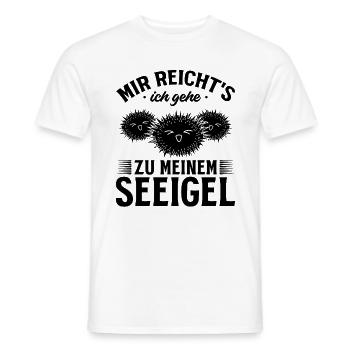 Mir Reicht's Ich Gehe Zu Meinem Seeigel - Männer T-Shirt - Weiß - Vorne - AI Model Male 178 dark (178cm)