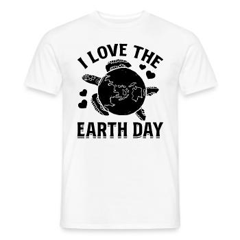 Turtle Earth Environment Turtle Lover Me - Men's T-Shirt - white - Front - AI Model Male 178 dark (178cm)