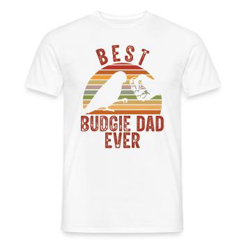 Bester Wellensittich-vater Aller Zeiten - Männer T-Shirt - Weiß - Vorne - AI Model Male 178 dark (178cm)