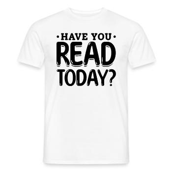 Have You Read Today? Library Bookworm Book Reading - Männer T-Shirt - Weiß - Vorne - AI Model Male 178 dark (178cm)