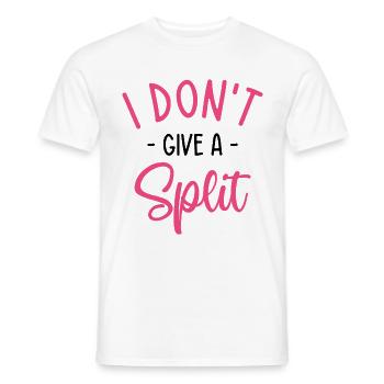I Don't Give A Split Cheerleading Cheerleader Danc - Männer T-Shirt - Weiß - Vorne - AI Model Male 178 dark (178cm)