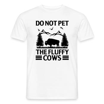 Bison Buffalo Water Buffalo National Park - Men's T-Shirt - white - Front - AI Model Male 178 dark (178cm)