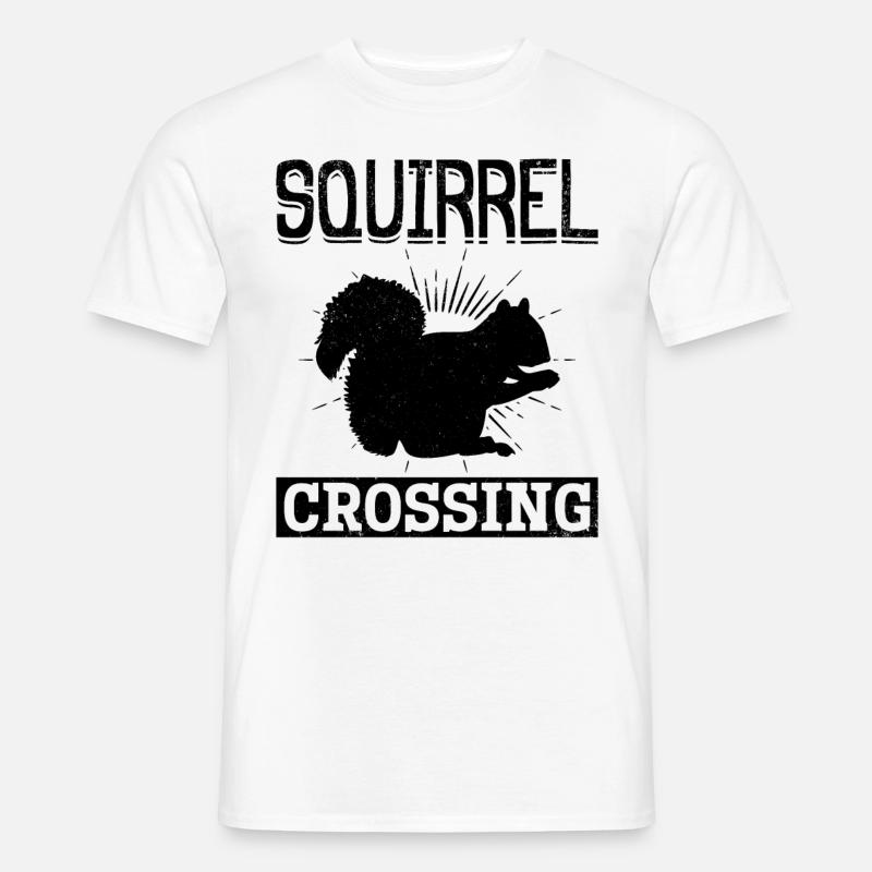 Funny squirrel, funny squirrel - Men's T-Shirt - white