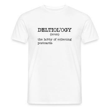 Deltiology-definition Deltiologist-postkarte - Männer T-Shirt - Weiß - Vorne - AI Model Male 178 dark (178cm)