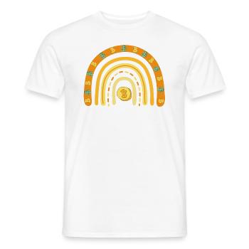 Crypto My Retirement Plan Chemise arc-en-ciel bohème - T-shirt homme - blanc - Devant - AI Model Male 178 dark (178cm)