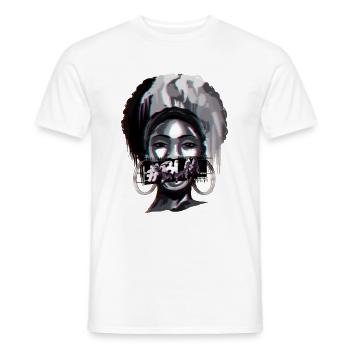 Black Lives Matter #BLM Girl - Männer T-Shirt - Weiß - Vorne - AI Model Male 178 dark (178cm)