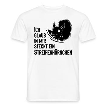 Eichhörnchen Ich Glaub In Mir Steckt Ein - Männer T-Shirt - Weiß - Vorne - AI Model Male 178 dark (178cm)