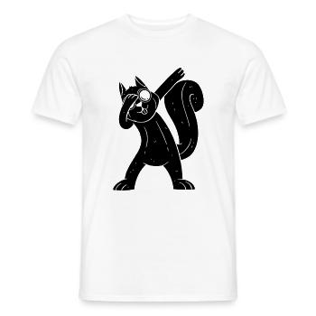 Écureuil, écureuil frais avec - T-shirt homme - blanc - Devant - AI Model Male 178 dark (178cm)