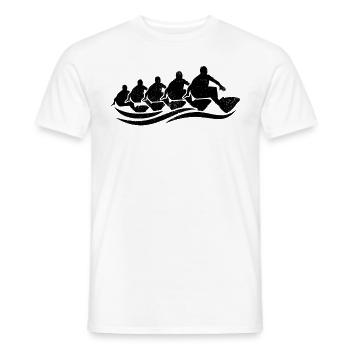 Groupe de surf Retro Surfers - T-shirt homme - blanc - Devant - AI Model Male 178 dark (178cm)