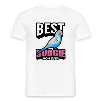 Wellensittich Liebhaber | Vogel Haustiere Geschenk - Männer T-Shirt - Weiß - Vorne - AI Model Male 178 dark (178cm)